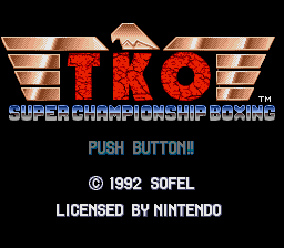 TKO Super Championship Boxing screenshot 3 for Super Nintendo